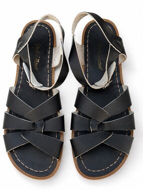 Salt Water Classic Original Leather Sandals Black Women’s US 8 (8.5-9 run large)